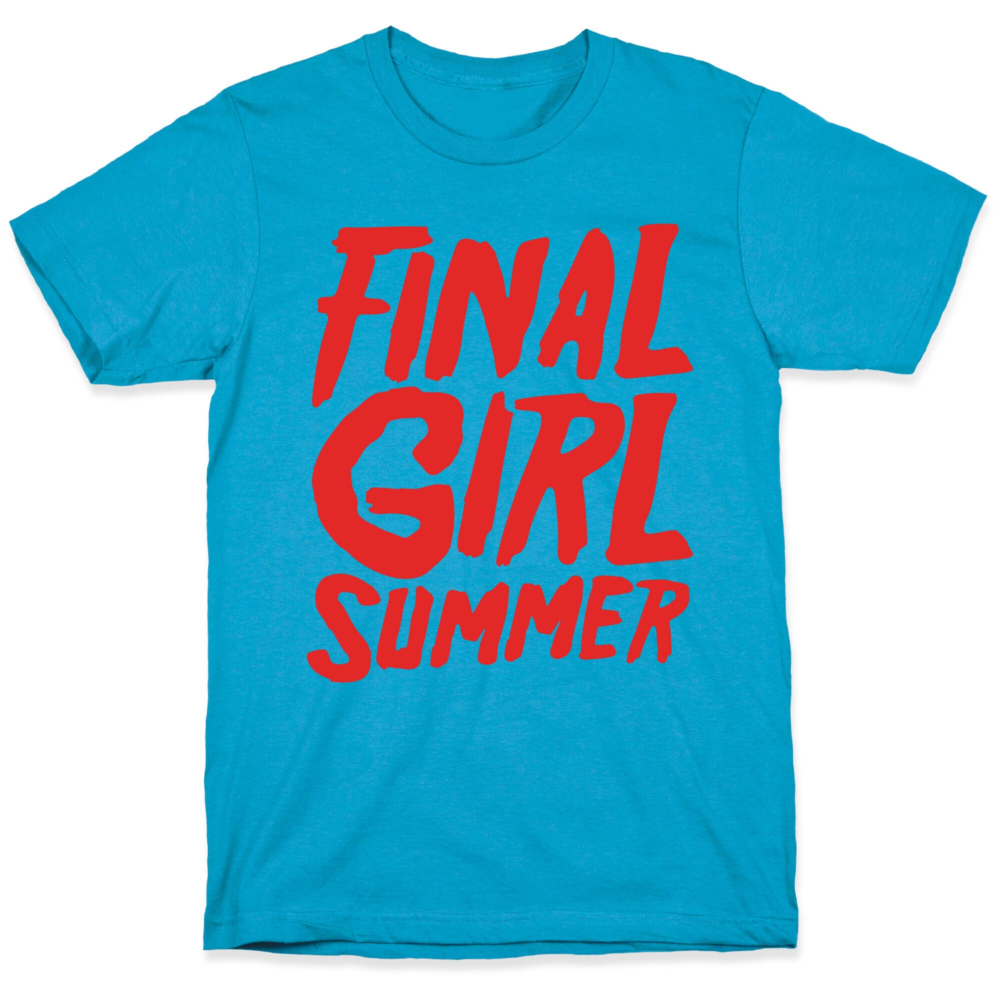 Final Girl Summer Parody White Print Unisex Triblend Tee
